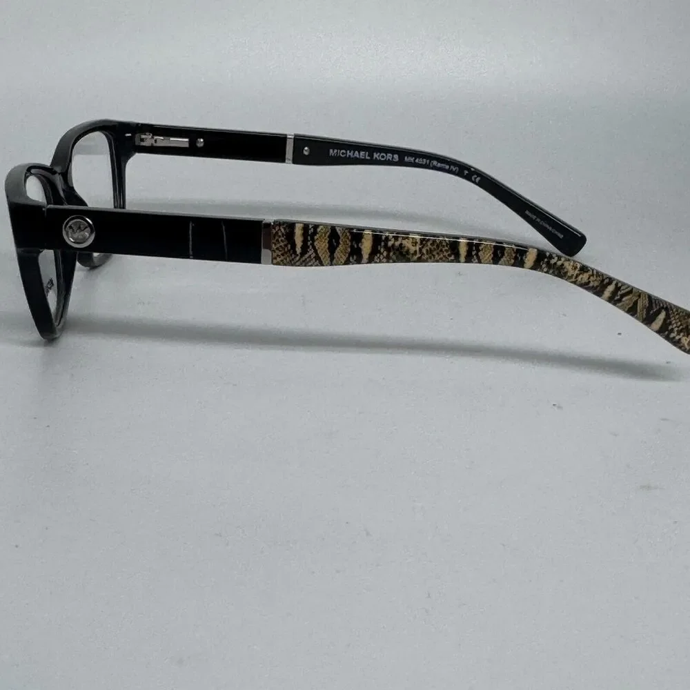 Michael Kors MK 4032 Rania III‎ 3168 Womens Black Round Eyeglasses 49-15 H1936